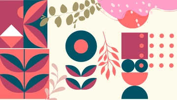 Free Aesthetic Geometric Background Template to Edit Online