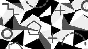 Black And White Geometric Background