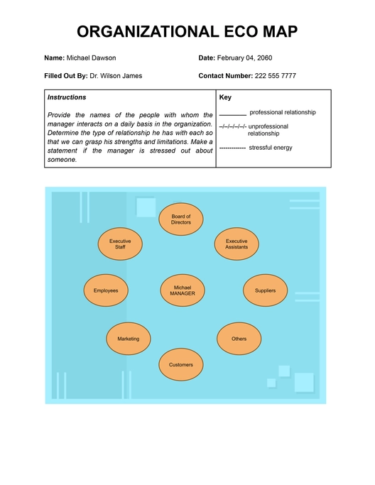 Organizational Ecomap Template