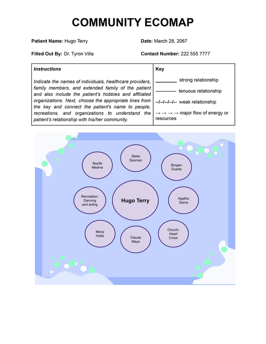 Community Ecomap Template