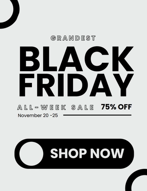 Black Friday Advertising Flyer