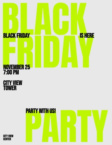 Blank Black Friday Flyer
