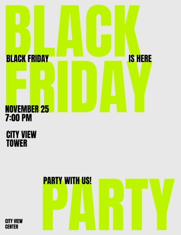 Free Blank Black Friday Flyer Template to Edit Online