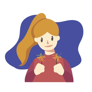 New Year's Eve Cartoon Vector