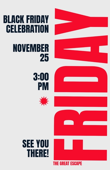 Free Black Friday Poster Template to Edit Online