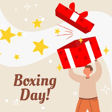 Free Boxing Day Clipart Template to Edit Online