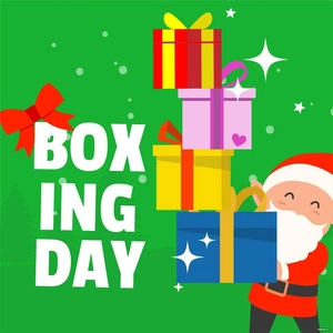 Boxing Day Cartoon Vector
