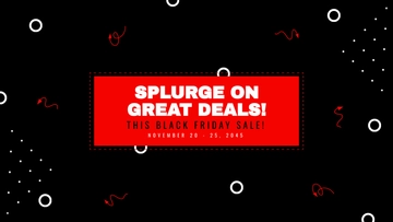 Free Black Friday Youtube Cover Template to Edit Online