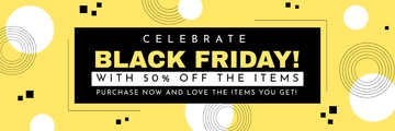 Free Black Friday Twitter Banner Template to Edit Online