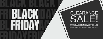 Free Black Friday Facebook Cover Banner Template to Edit Online