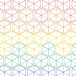 Rainbow Geometric Background