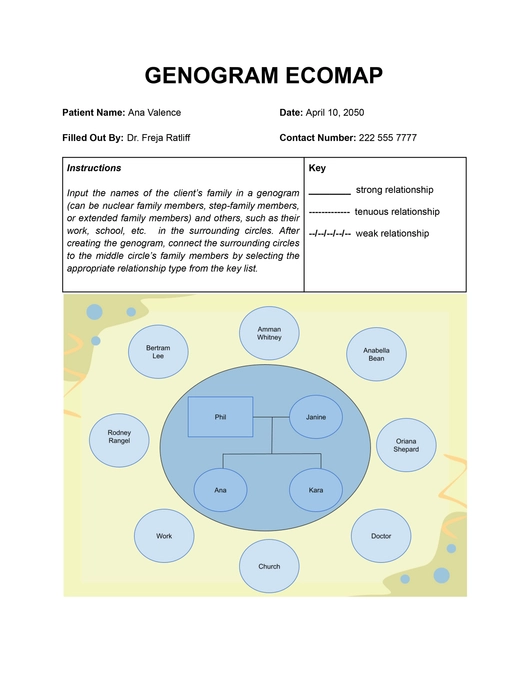 Genogram Ecomap Template