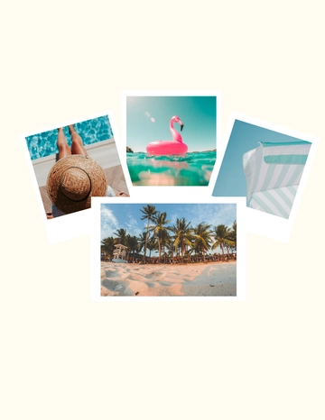Free Travel Photo Collage Card Template to Edit Online