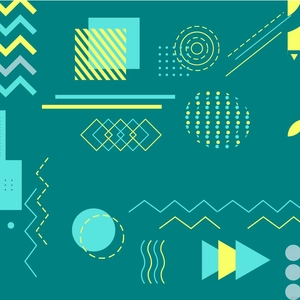 Teal Geometric Background