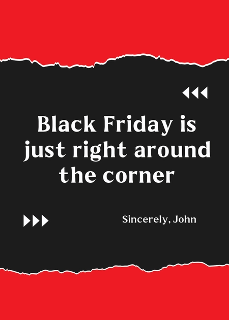 Black Friday Greeting