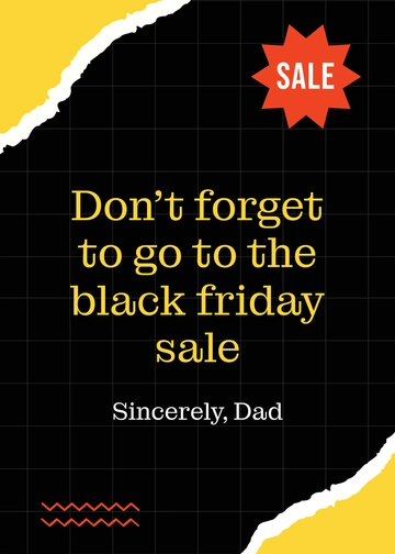 Free Black Friday Card Template to Edit Online