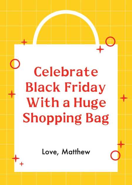 Happy Black Friday Greeting Card