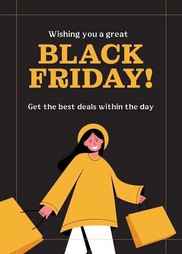Free Black Friday Wishes Template to Edit Online