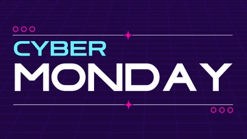 Free Cyber Monday Gradient Background Template to Edit Online