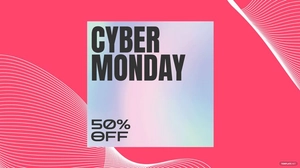 Cyber Monday Pink Background