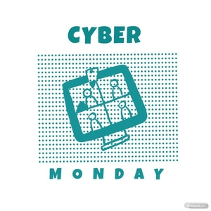 Cyber Monday Cartoon Clipart