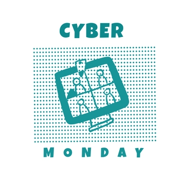 Free Cyber Monday Cartoon Clipart Template to Edit Online