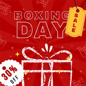 Boxing Day Chalk Design Vector