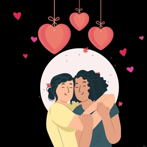 Black Love Background