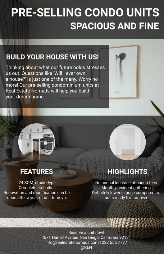 Real Estate Product Sell Sheet Template