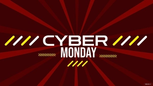 Cyber Monday Red Background