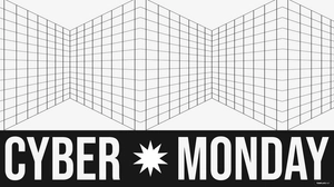 Cyber Monday White Background