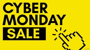 Cyber Monday Yellow Background