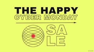 Happy Cyber Monday Background