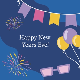 New Year's Eve Flat Design Vector