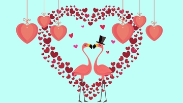 Free Cartoon Love Background Template to Edit Online