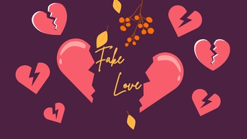 Free Fake Love Background Template to Edit Online