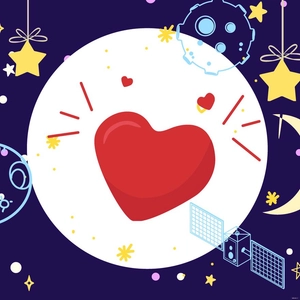 Galaxy Love Background