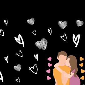 White Love Background