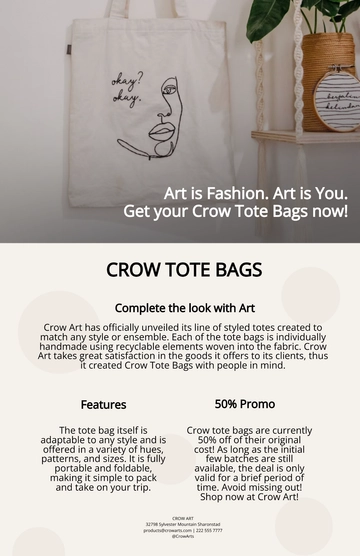 Free Simple Product Sell Sheet Template to Edit Online