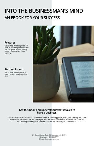 Free Digital Marketing eBook Product Sell Sheet Template to Edit Online