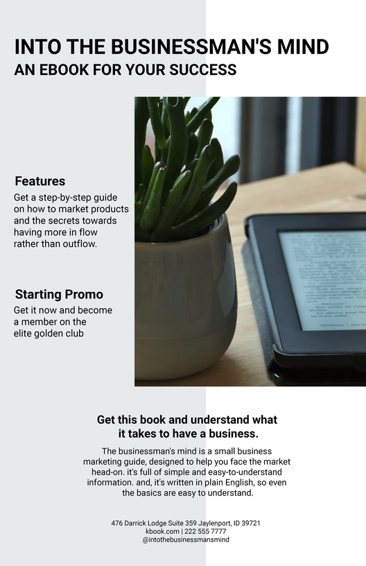 Digital Marketing eBook Product Sell Sheet Template
