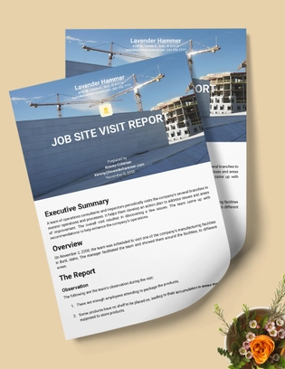 Job Site Visit Report Template