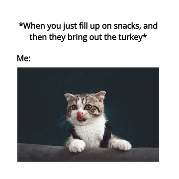 Free Happy Thanksgiving Day Meme Template to Edit Online