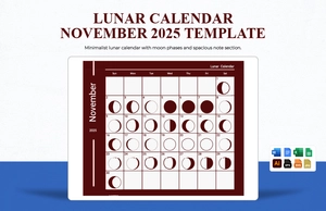 Lunar Calendar November 2025