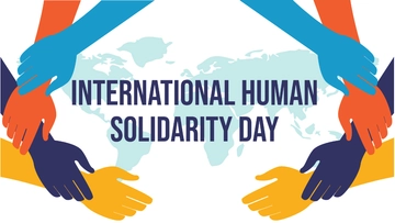 Free International Human Solidarity Day Background Template to Edit Online