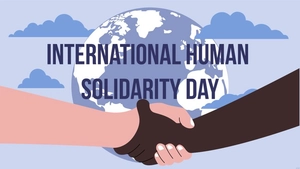 High Resolution International Human Solidarity Day Background