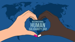 International Human Solidarity Day Design Background