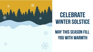 Winter Solstice Flyer Background