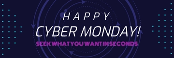 Free Cyber Monday Twitter Banner Template to Edit Online