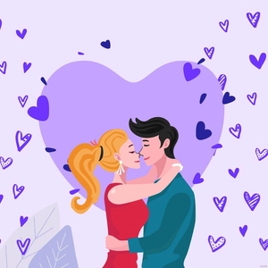 Purple Love Background